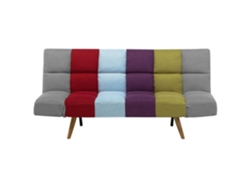 Sofá-cama Beliani Ingaro De Tecido Multicolor 182x80x86
