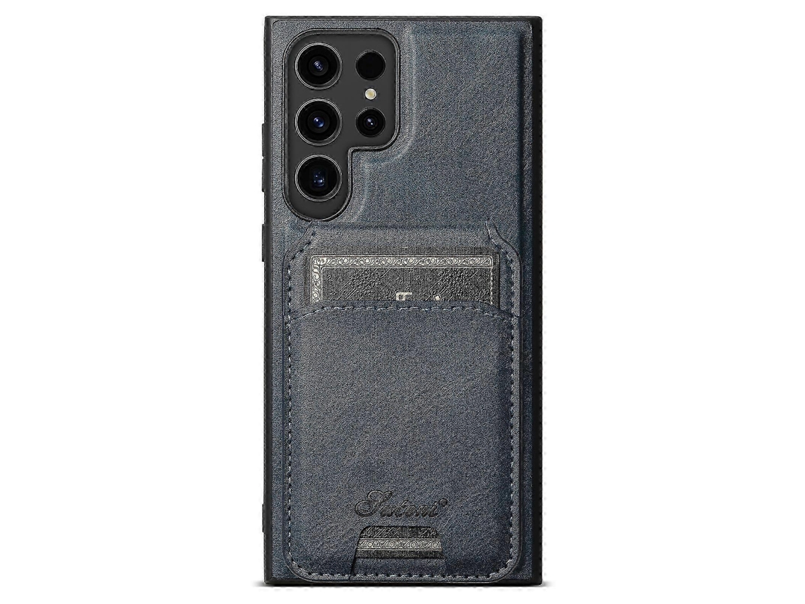 25-26 Suteni H15 Oil Eax Leather Detachable Wallet Back Phone Case