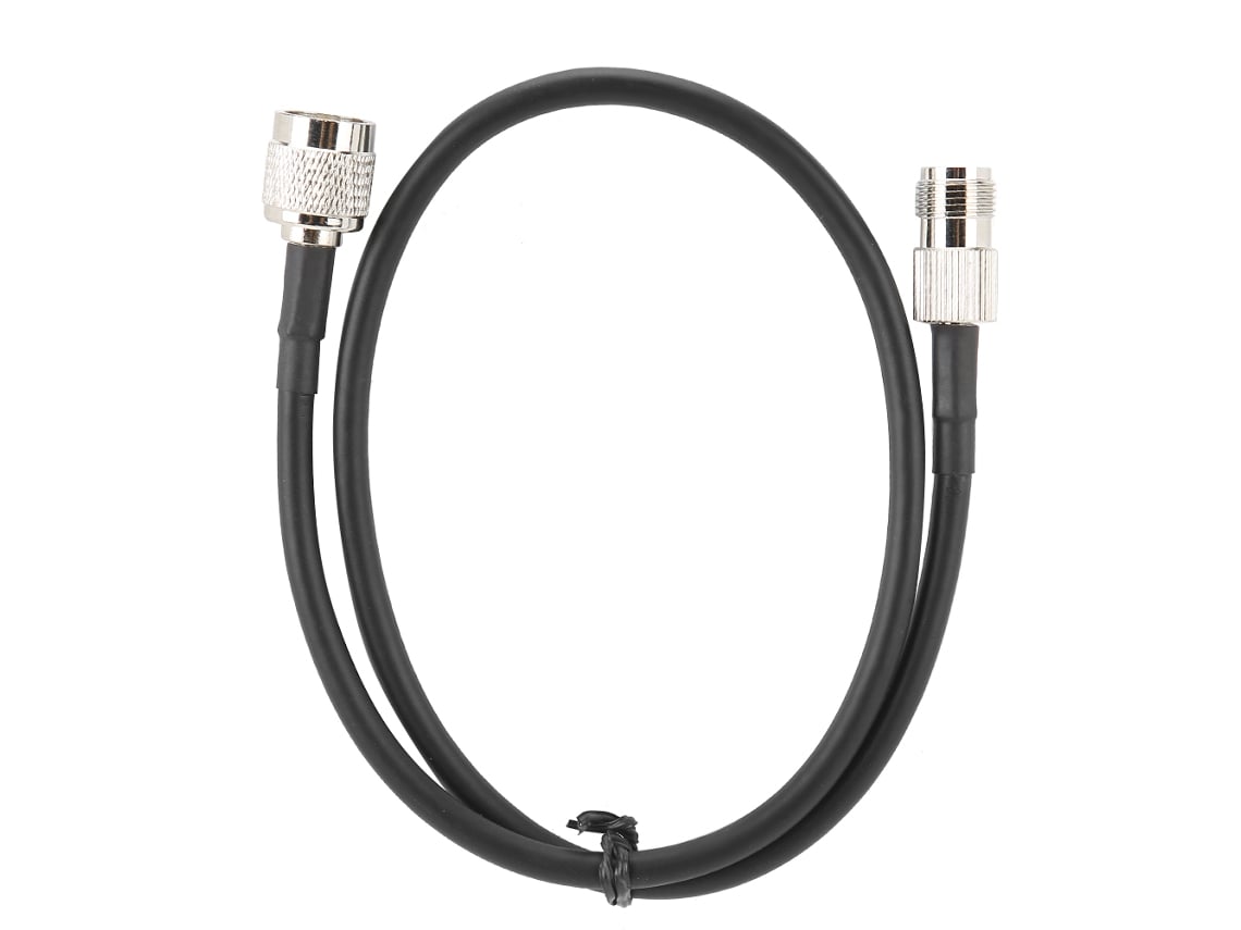 Cabo De Extensão Coaxial De Antena Tnc Macho Para Fêmea 50 Ohms 1m Rg58 Alumínio