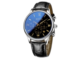 Reloj De Pulsera De Cuero Para Hombre, Estilo Casual De Negocios, Analógico De Cuarzo (negro)