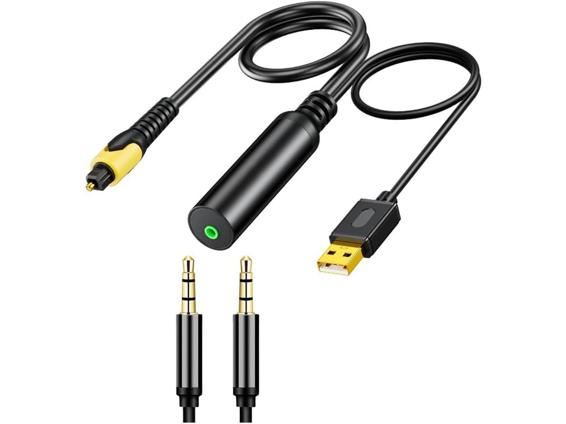 Convertidor De Audio De 3,5 Mm A Spdif, Adaptador Analógico A Digital, Cable Auxiliar
