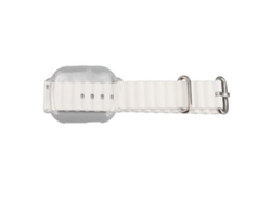Correa De Silicona Para Apple Watch 4 Con Cubierta Transparente Ajustable Y Cierre Rápido Blanco.