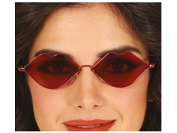 Gafas Metálicas Labios rojos adulto