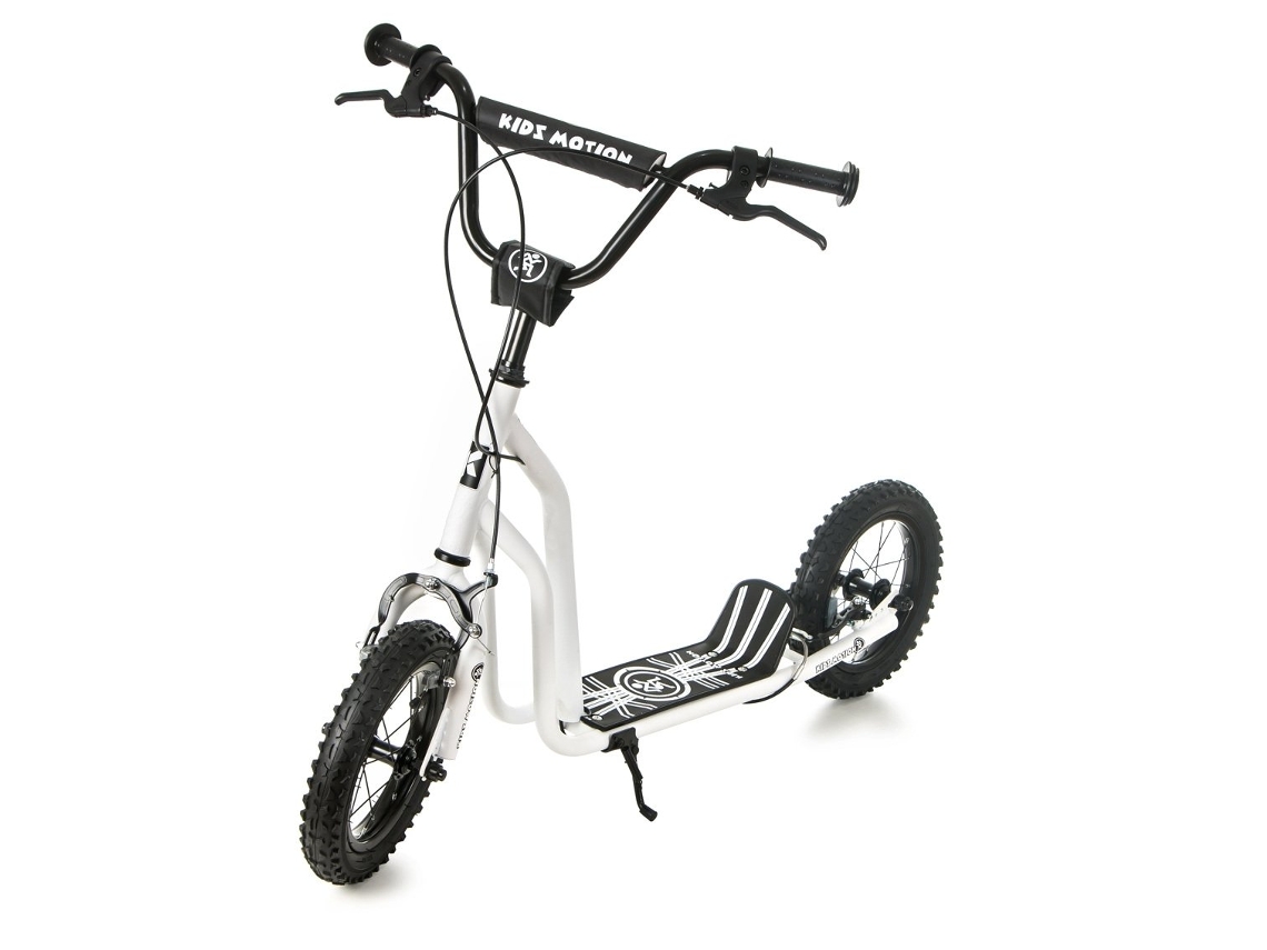 Patinete Infantil 12'' Ruedas Inflables, Frenos De Mano, Acero, Manillar Ajustable 78–85 Cm