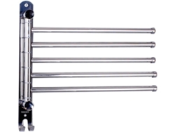 Toallero giratorio de pared con barras para baño, soporte y organizador - Slowmoose