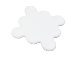 Casco De Goma Suave, Alfombrilla Térmica De Pvc Para Tazas, Cocina, Hogar, Color Blanco.