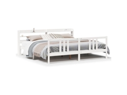Maison Exclusive - Estructura De Cama Con Cabecero Sin Colchón Blanco 200x200 Cm