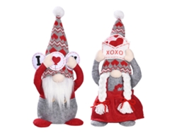 Pareja De Muñecos Sin Rostro, Elfos Y Gnomos, Regalo Navideño, Decoración Para El Hogar, Superposición De Ventana