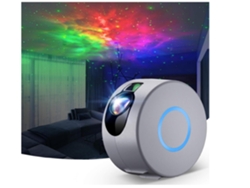 Projetor de luz noturna LED com controle remoto adequado para dormitórios, festas, salas de jogos, home theaters e ambientes com luz noturna (cinza)
