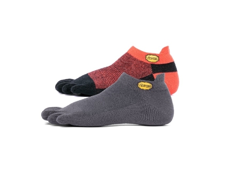 Pack 2 Calcetines Con Dedos VIBRAM Fivefingers Athletic No-Show Unisex (Coolmax - Morado - L)