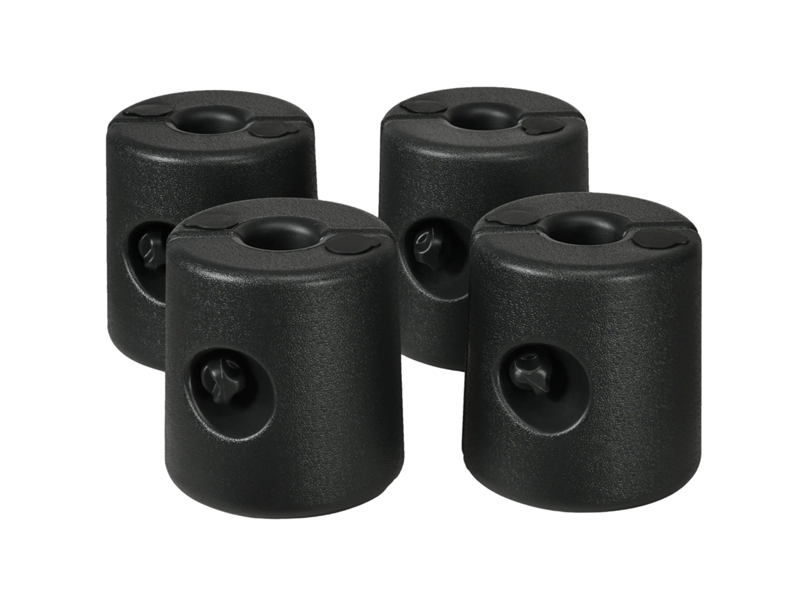 Pesos para carpas, aptos para 12 kg (arena), 9,2 kg (agua), HDPE resistente a la intemperie, color negro