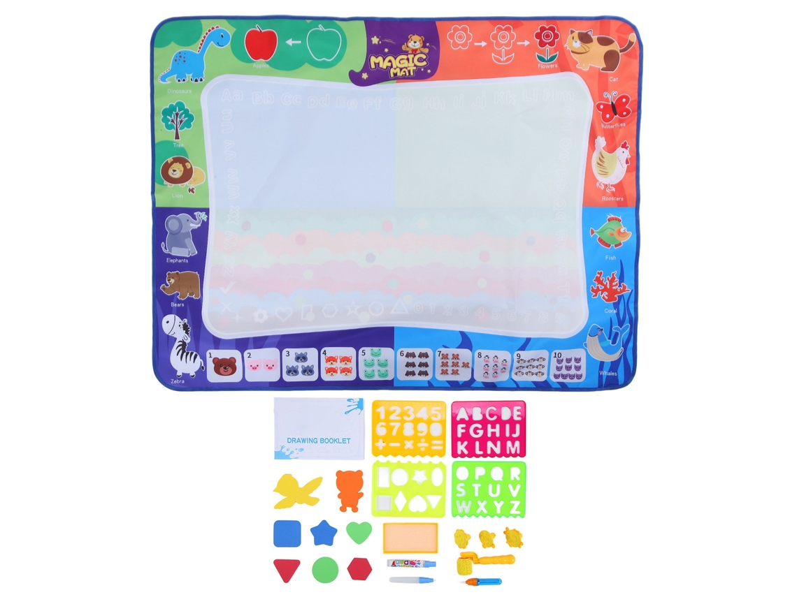 Tapete De Dibujo Infantil Con Agua, Diseño De Dibujos Animados, Juguete Educativo, 120x90cm