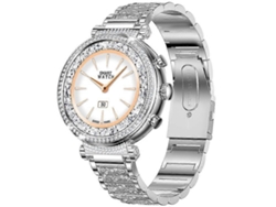 Reloj inteligente TK28 para mujer, con ECG, Bluetooth, llamadas, monitor de frecuencia cardíaca y temperatura, correa de acero para bicicleta eléctrica Ly (certificación CE)