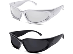 2026-gafas De Sol Polarizadas Y2k Uv400 Futuristas Ovaladas Con Lentes Anti-glare Estilosas