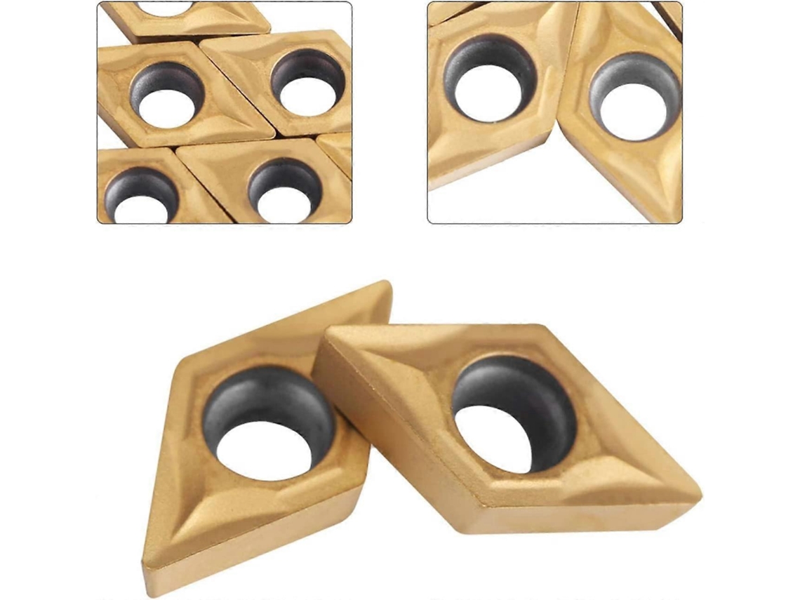 10 Piezas Inserts De Carburo Cnc Dcmt070204 Us735 Dcmt51.51 Para Acero Con Estuche Herramientas De Fresado De Alta Calidad