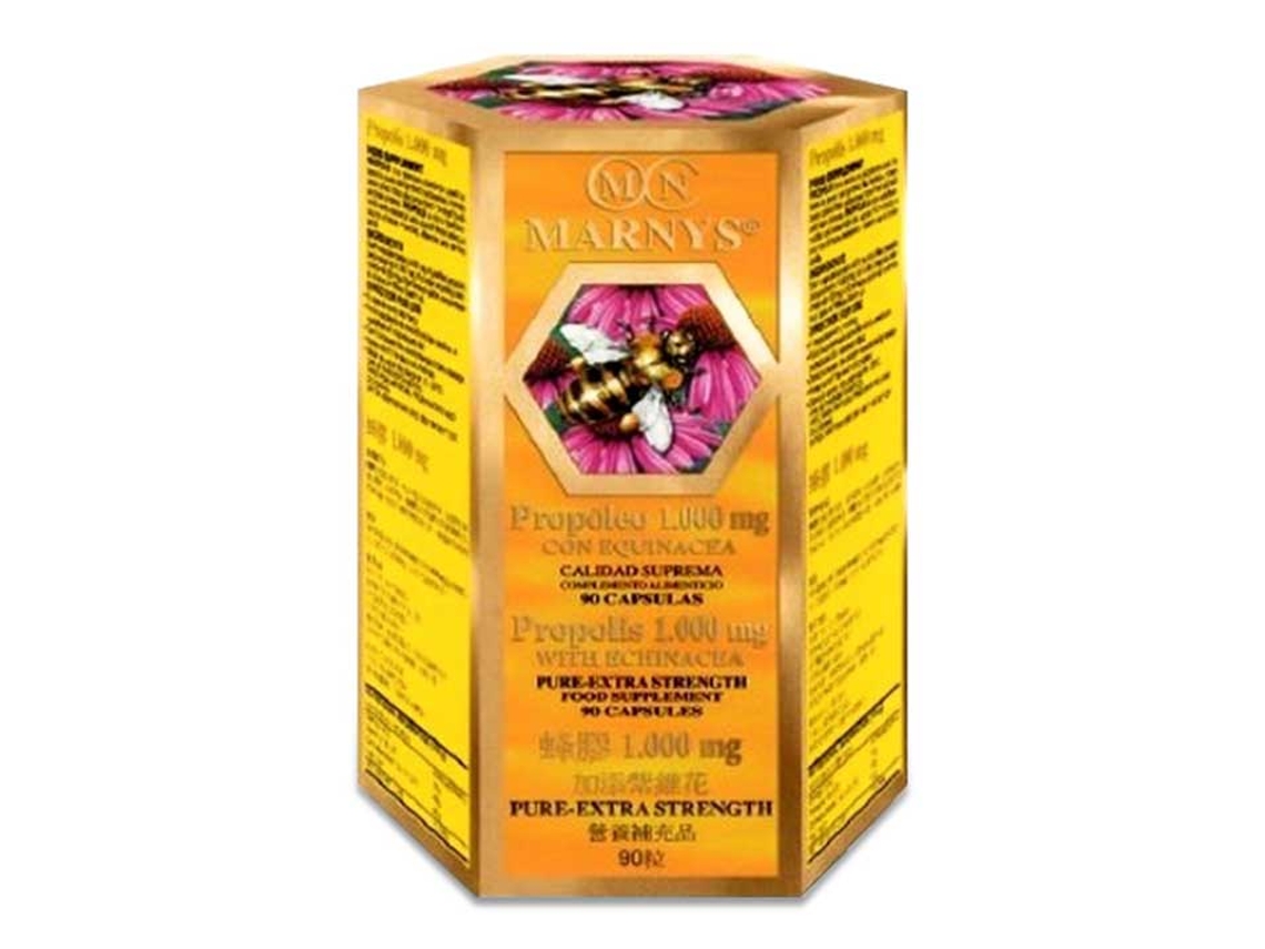 Complemento Alimentar MARNYS Propoleo 1000 Mg + Equinacea 90 Cápsulas X 1000 Mg (10 ml)