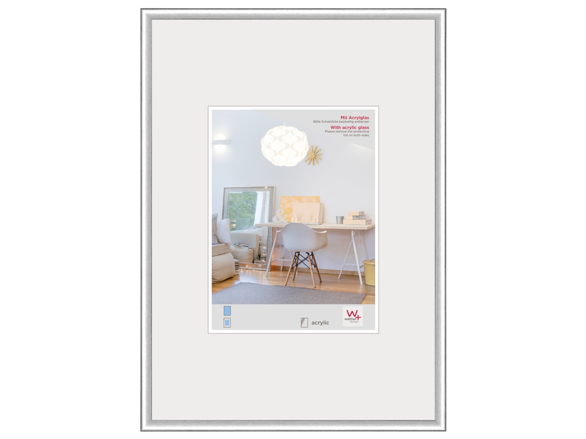 Marco New Lifestyle plástico F. Plata cristal artificial 50X70 MY PERFECT DESIGN