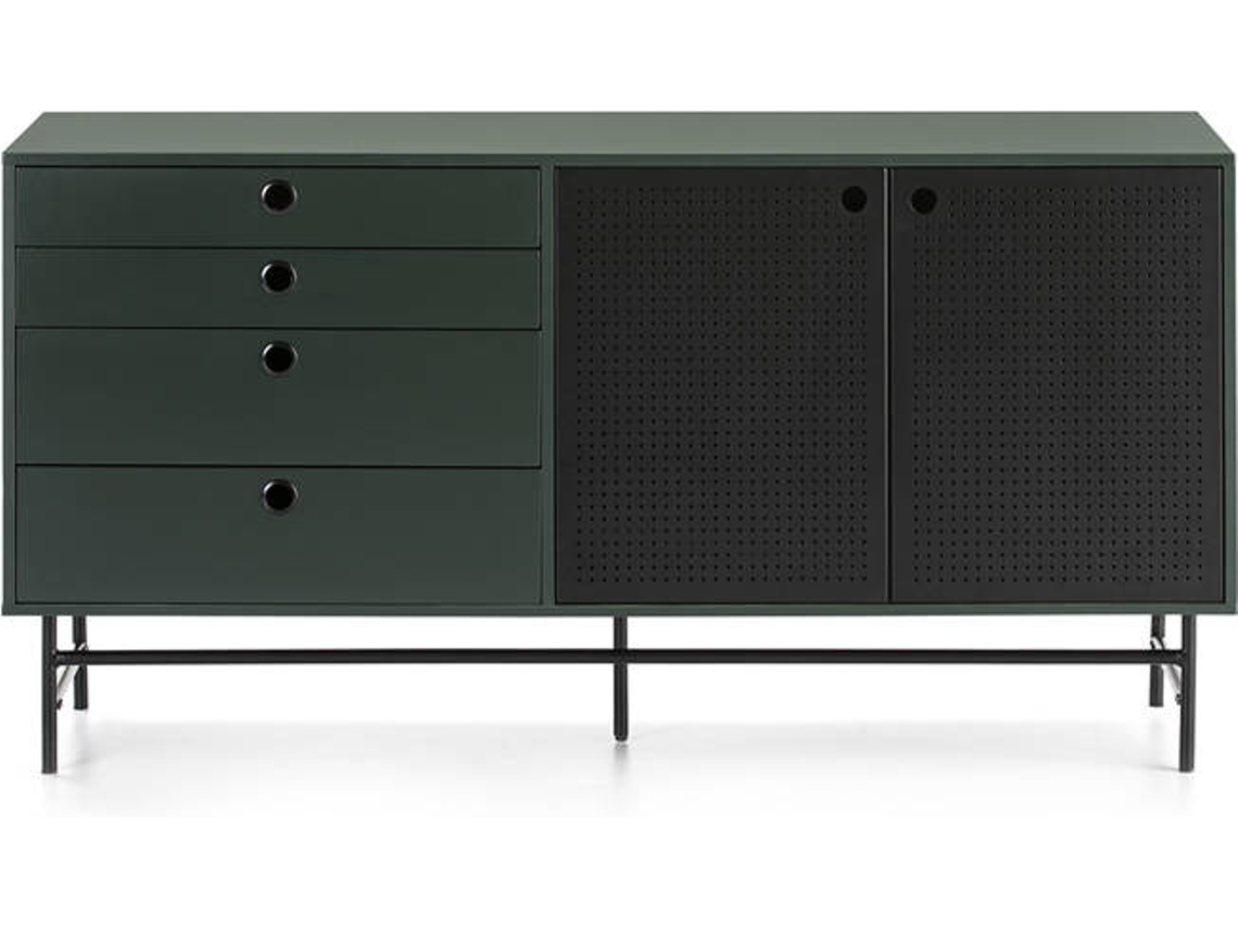 Aparador BAZAR MONDIALE Punto (Verde Oscuro - 150x47x77 cm)