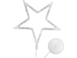 10 Luces Led Blancas Puras En Forma De Estrella Con Ventosa, Funciona En
