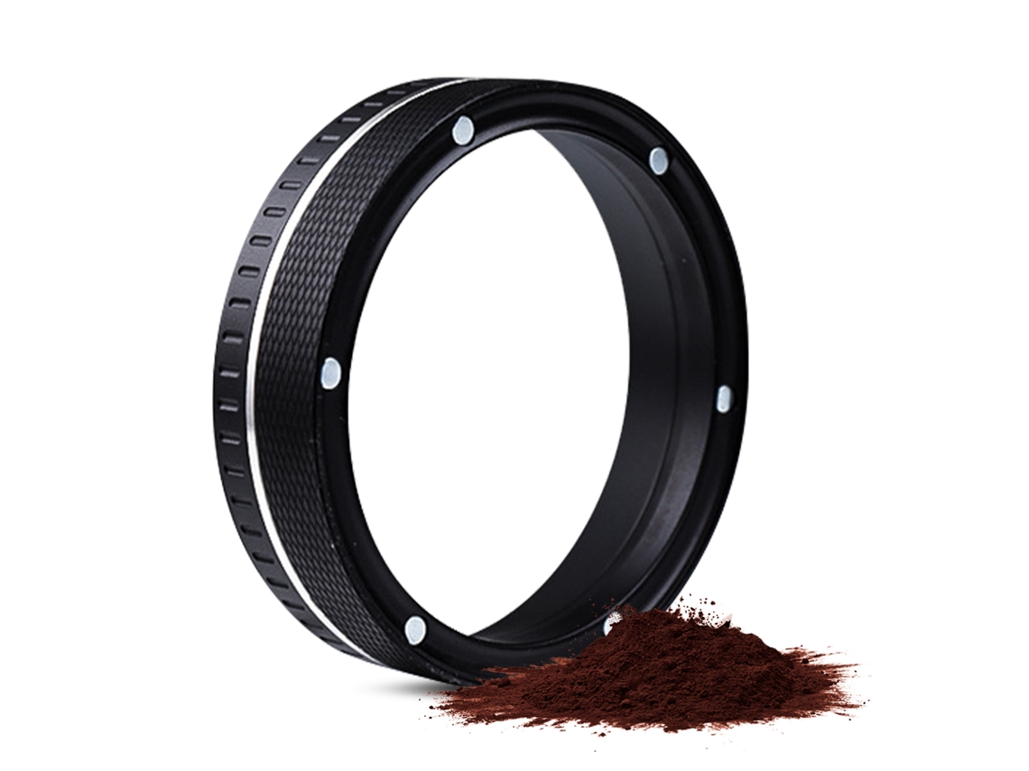 Embudo Dosificador Magnético De Aluminio Para Portafiltro De 51/54/58 Mm Con Textura Antideslizante De Diamante.