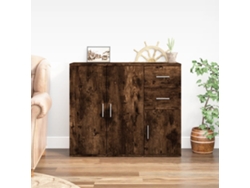 Lovely Home Aparador 91X29,5X75 Cm Derivados de Madera Roble Ahumado