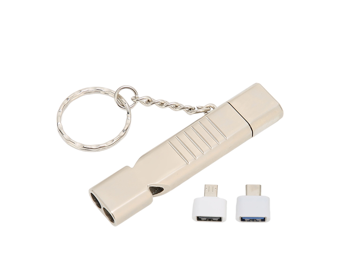 Memoria USB (silbato USB con sonido de 120 dB, resistente al agua para uso en exteriores)