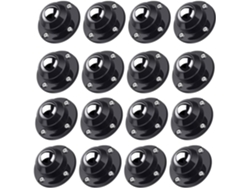 16 Ruedas Autoadhesivas Para Muebles De 2,5 Cm (1 Pulgada), Capacidad De Carga De 12,7 Kg (28 Lb)