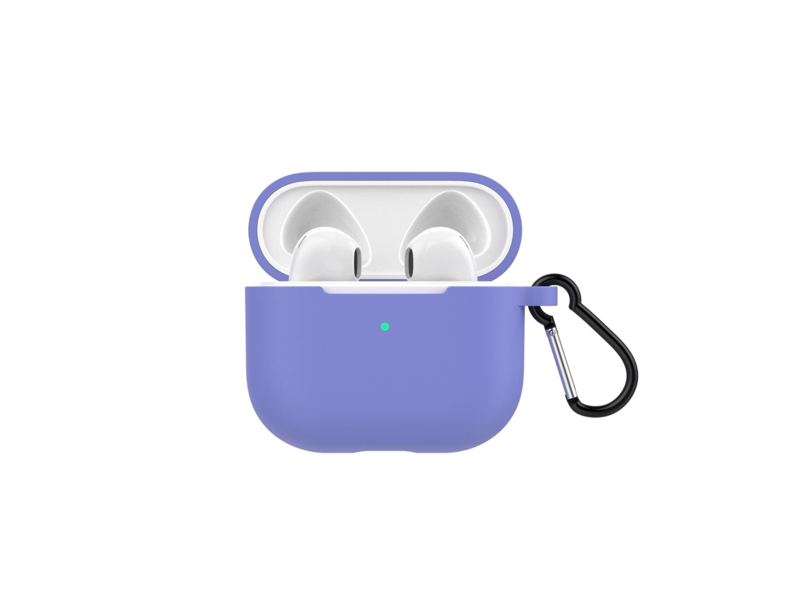 Capa De Silicone Para Fones De Ouvido Sem Fio 3 2021 Com Carabina Proteção Anti-choque Completa