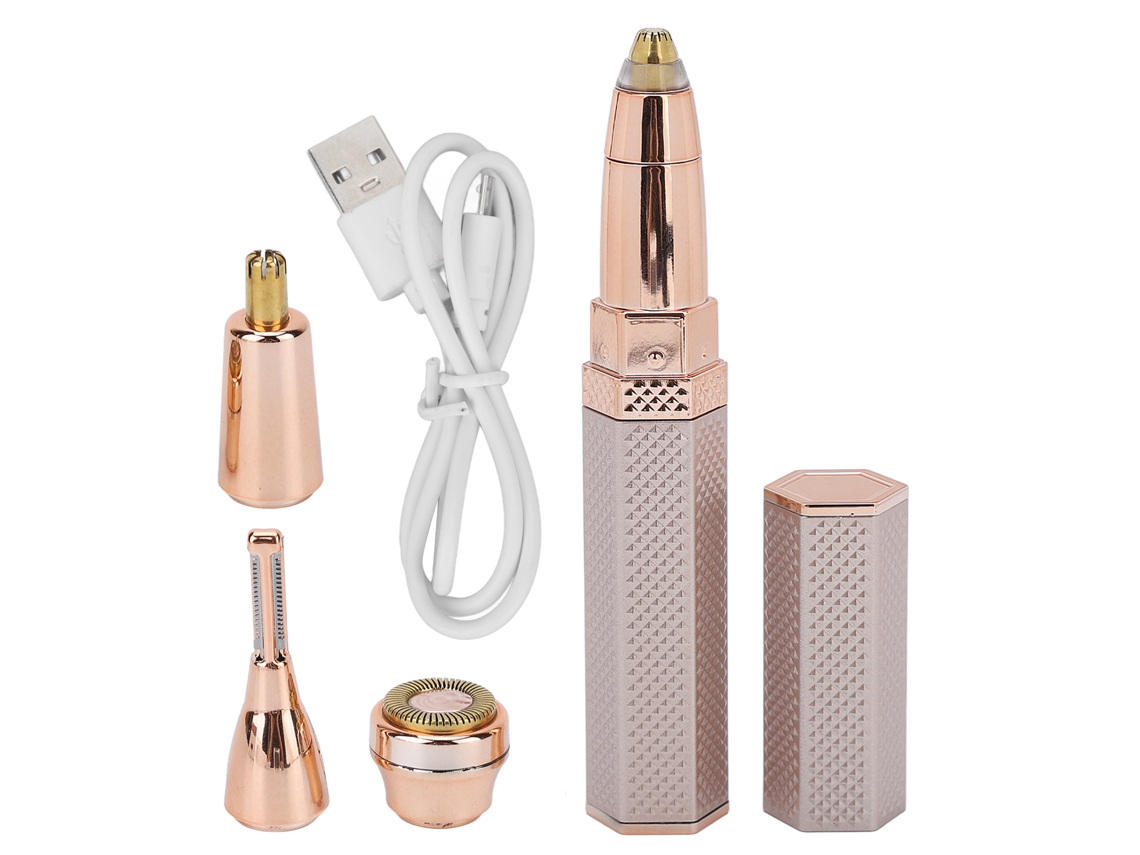 Afeitadora Eléctrica De Cejas Impermeable Ligera 4 En 1 Depilador Corporal Para Mujeres Y Hombres