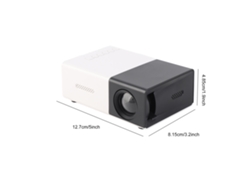 Proyector Portátil De Alta Definición De 400-600 Lúmenes Para Uso En Interiores Y Exteriores Con Wi-fi Y Altavoz.