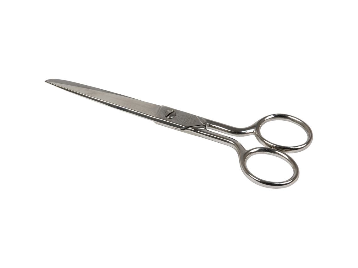 Tijera 3 CLAVELES Costura Tipo Castellanas (18 cm - Acero Carbono - Gris)