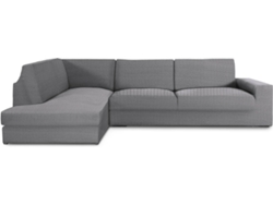 Funda de Chaise Longue Rinconera Izquierda EYSA Premium Jaz Tejido Multielástico (500 x 110 x 120 cm - Poliéster y Algodón - Gris)