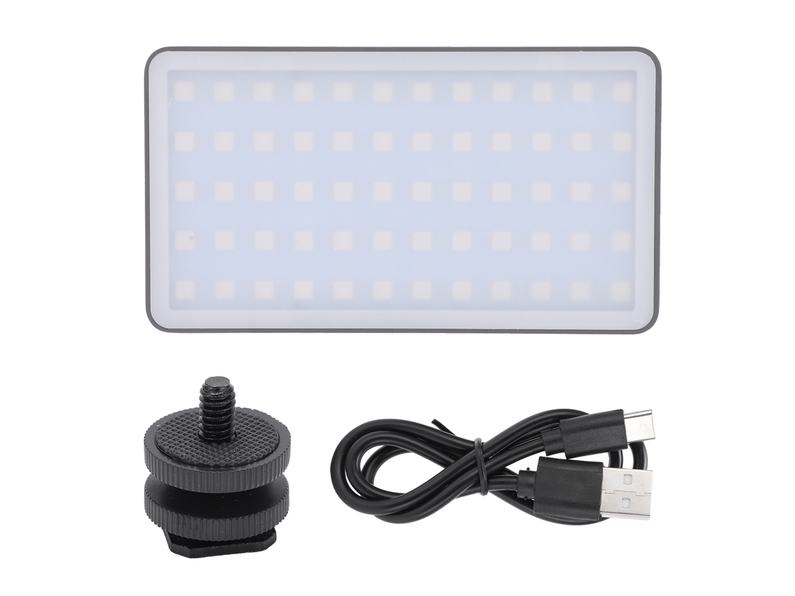 Luz LED RGB a todo color para cámara, mini foco portátil para vídeo.