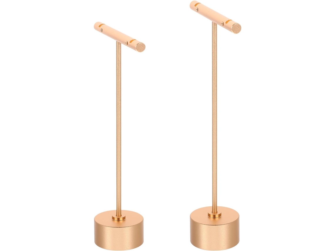 Soporte Joyas Resistente Deformación Fabricado Aleación Aluminio Chapado 2 Piezas Elegante Pendientes Ideal