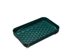 Bandeja Escurridora De Plástico De Gran Capacidad Y Fácil Limpieza Para Vasos, Fruta Y Palillos De Dientes.