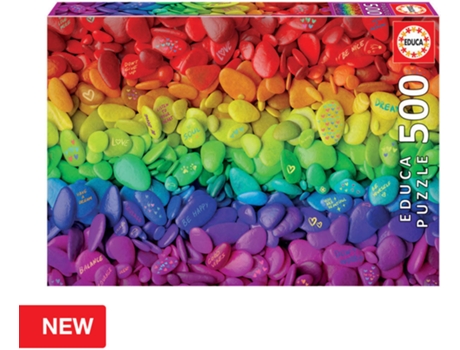 Puzzle EDUCA 500 Piedras de Colores (Edad Mínima: 3 Años - 500 Piezas)