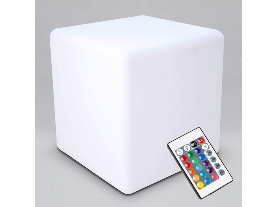 Cubo Led Multicolor Con Mando A Distancia 43cm