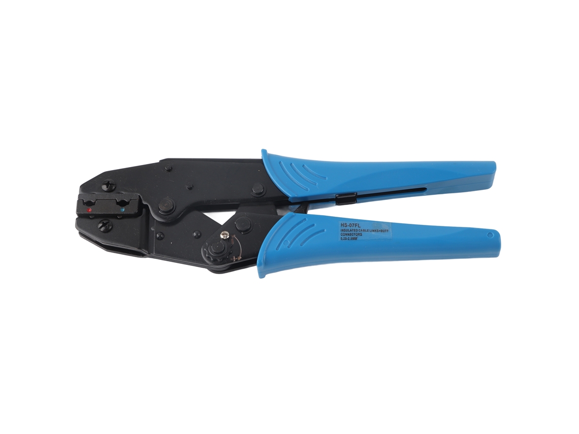 Herramienta De Crimpado De Trinquete Hs-07fl Para Terminales Aislados De 0,25-2,5 Mm², Acero Para Moldeo