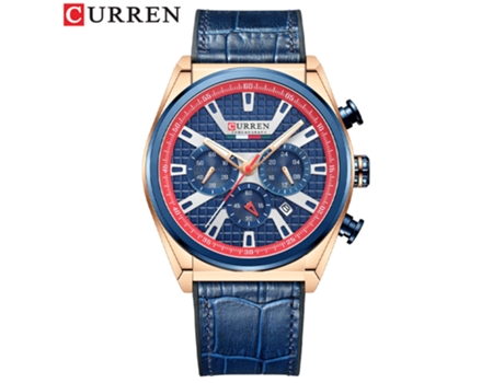 Relojes para Hombres Reloj Impermeable para Hombres Calendario de Cuarzo de Moda con Correa de sílice Relojes de Pulsera-Concha Rosa Azul LUUCOZK