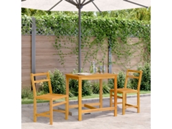 Juego de balcón de 3 piezas de madera maciza de acacia de Dkd Home Decor