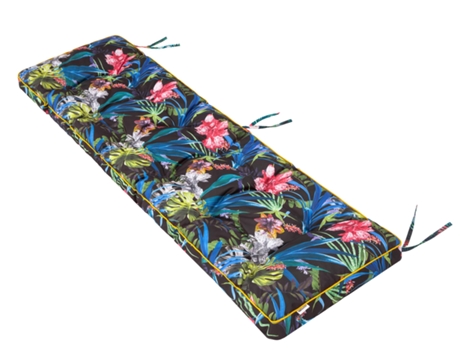 Cojín para banco de jardín con cojín grueso para uso en exteriores. Largo: 180 cm, ancho: 40 cm - Hojas de colores SALES CORE
