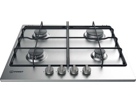 Placa de Gas INDESIT THP 642 IX I (Gas Natural - 59 cm - Inox)