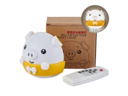 Rebe-luz Nocturna Con Control Remoto Regulable De Brillo Ojo Amigable Mini Cute Enchufable Para Dormitorio Bebé Blanco