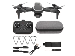 Dron Plegable Rc 4k Hd Con Doble Cámara, Control Remoto, Cuadricóptero De 4 Ejes Para Niños De 14 Años En Adelante - Negro
