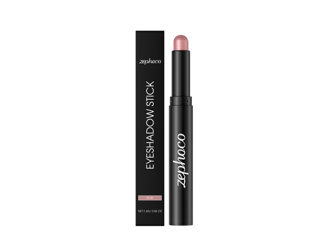 Brocha para sombras de ojos brillantes de larga duración color rosa