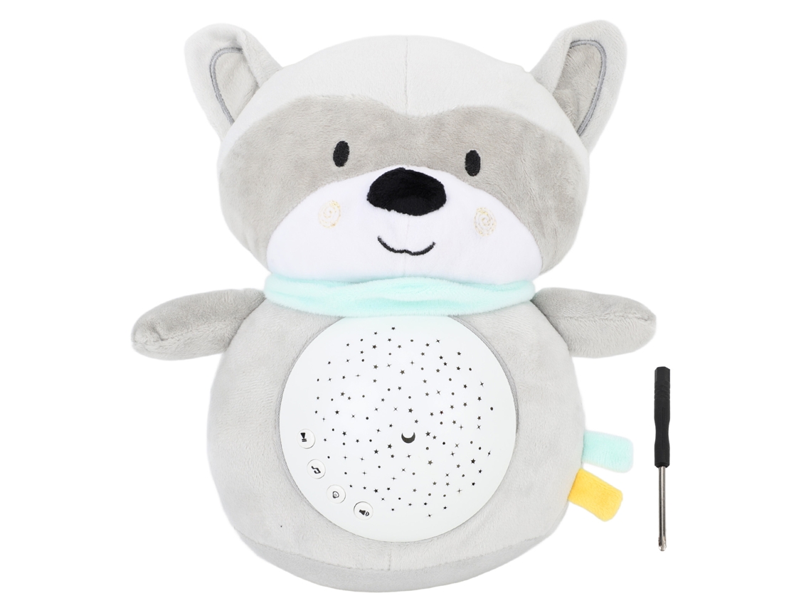 Juguete De Proyección Musical Con Luz Y Sonido, Peluche Cute De Mapache Para Niños Y Bebés