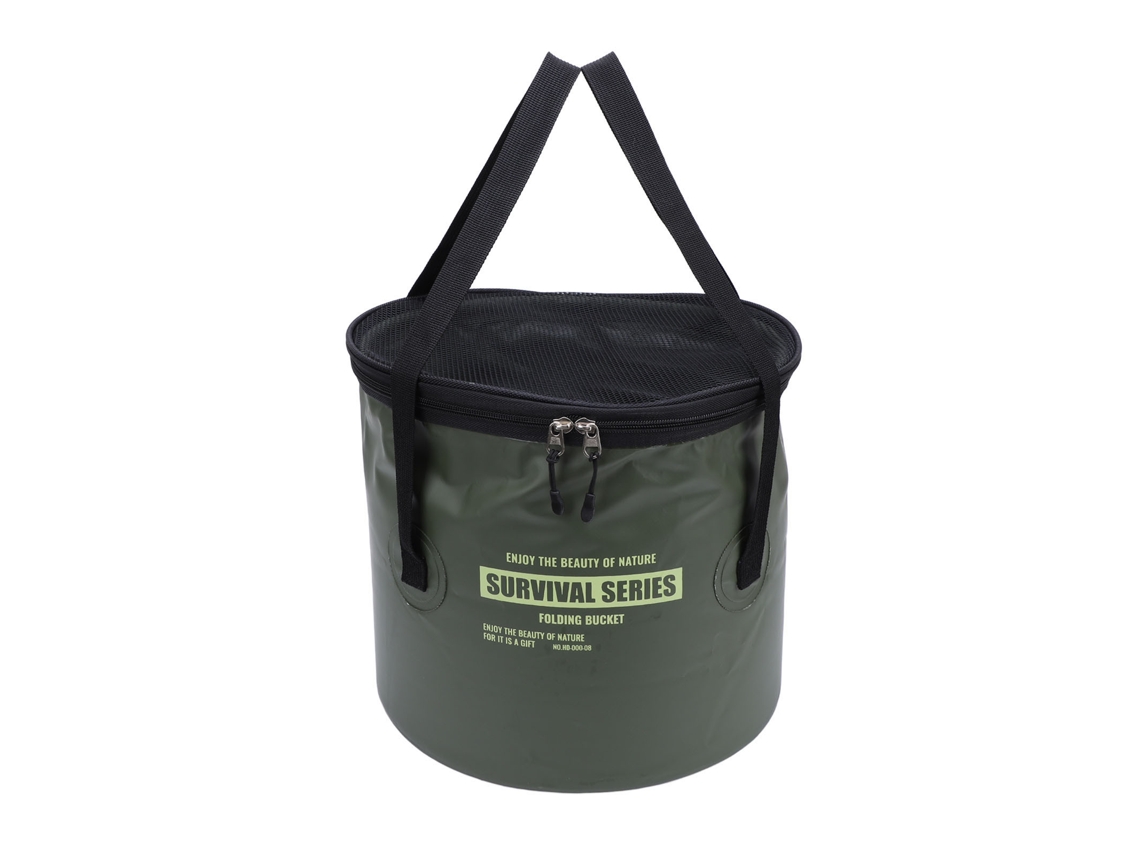 Cubo De Malla Plegable Con Bolsa De Drenaje Portátil Para Acampar, Pescar Y Lavar Ropa De Forma Ecológica.