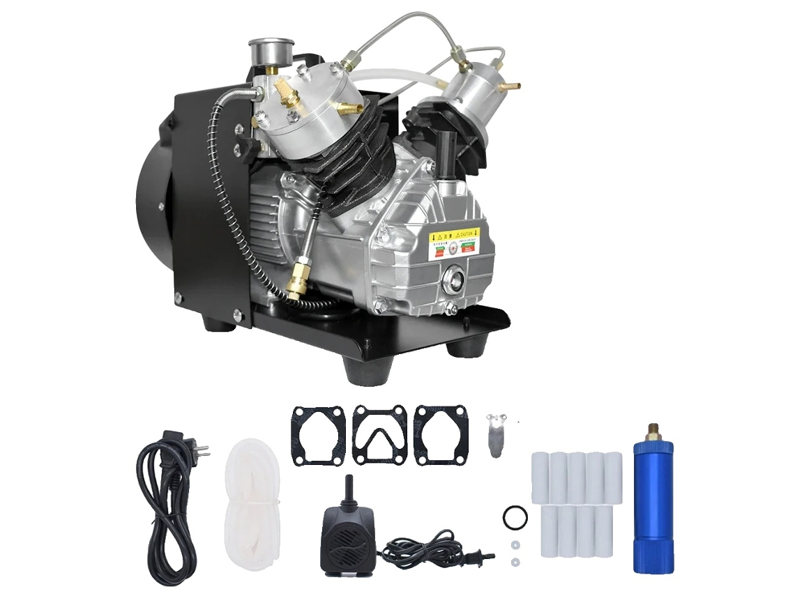Compresores de aire PCP de alta presión, funcionamiento eléctrico, apagado manual, 220 V