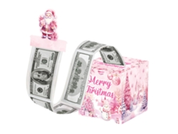 Caja de regalo navideña para dinero, organizador de dinero DIY con 50 bolsas transparentes Aeuzwr (Estilo 9)