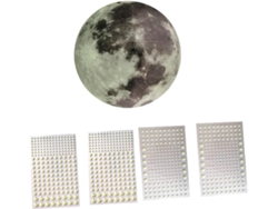 Pegatinas de luna y estrella brillantes de Slowmoose
